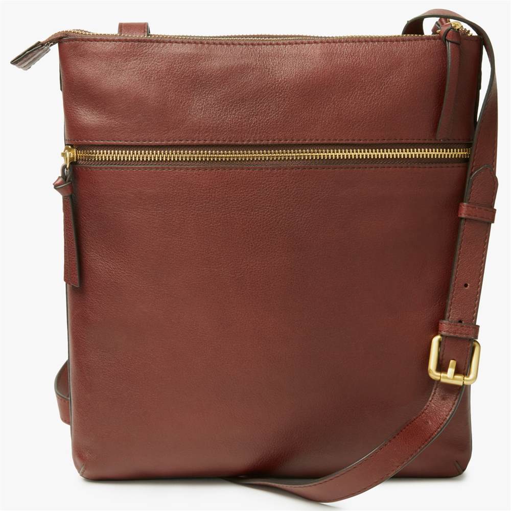 John Lewis Aurora Leather Large Cross Body Bag Tan John Lewis Handbags