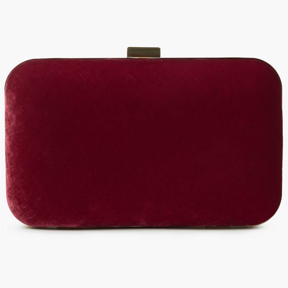 John Lewis Ava Box Clutch BagRed John Lewis Handbags