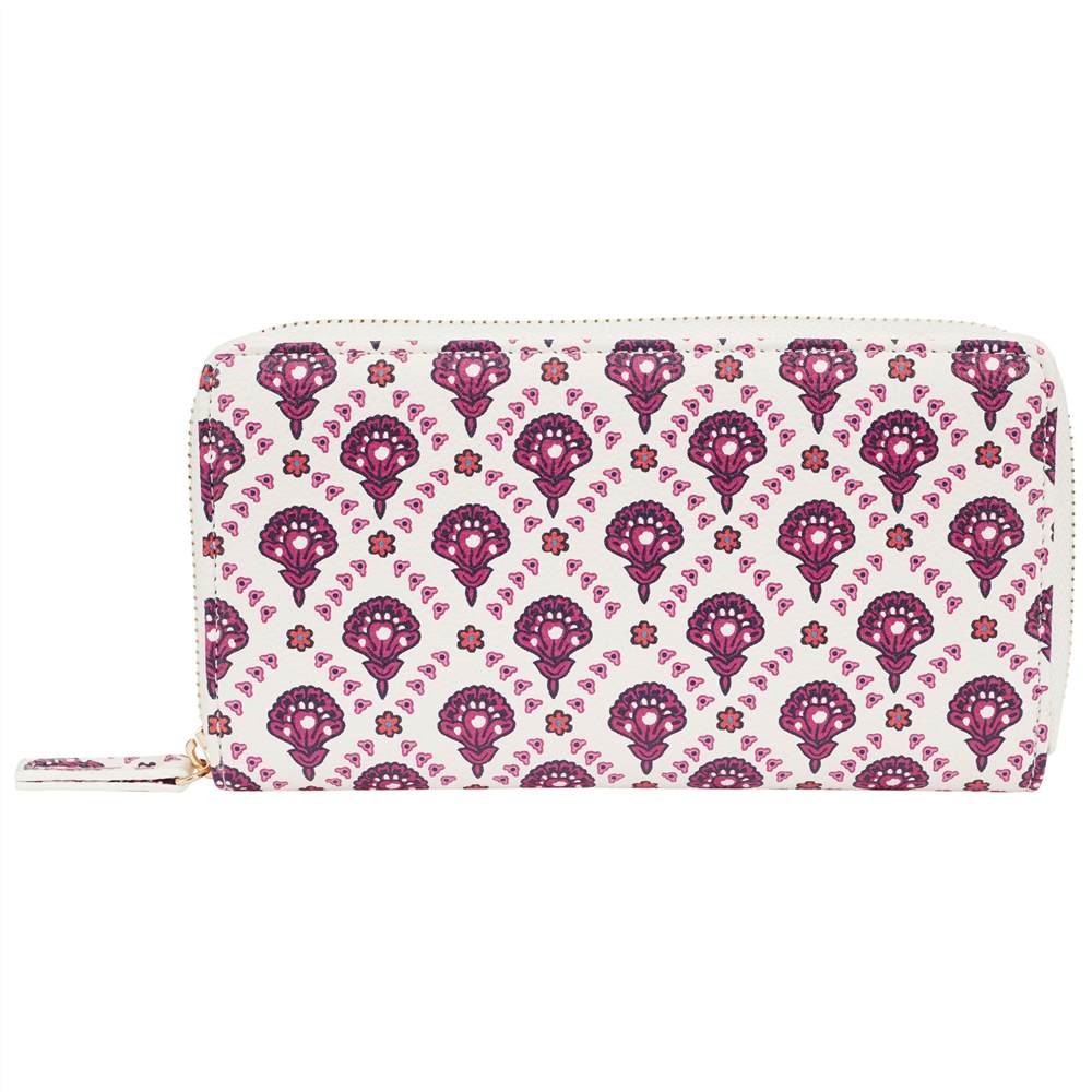 John Lewis Calico Zip Around Purse Flower Print John Lewis Purses