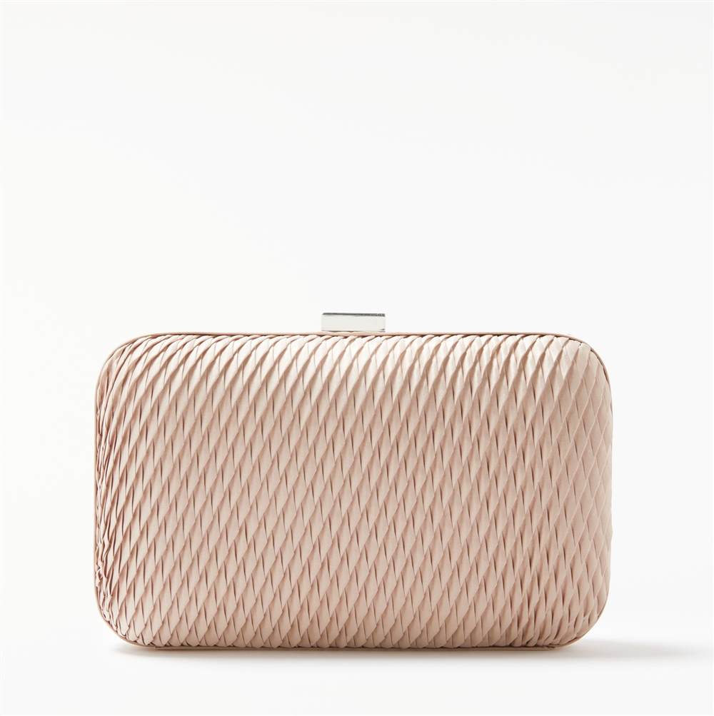 John Lewis Stella Geo Box Clutch BagNude John Lewis Handbags