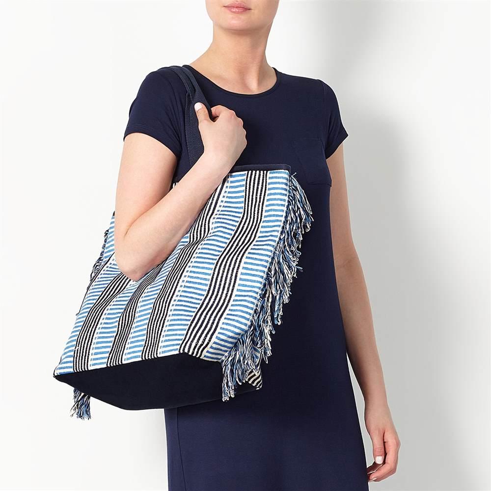 ted baker jorjina : lk bennett red shoesJohn Lewis Woven Stripe Canvas Tote BagBlue / White John Lewis Handbags