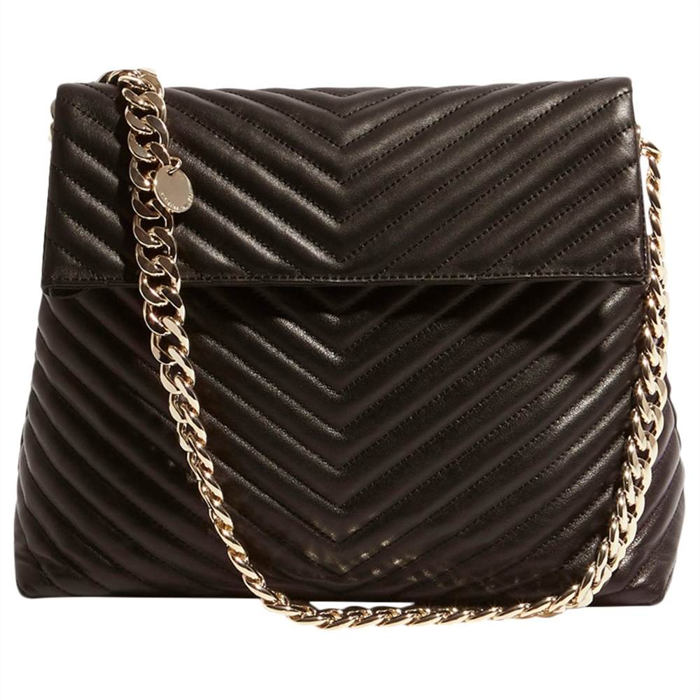 Karen Millen Leather Regent Chain Bag Black Karen Millen Handbags