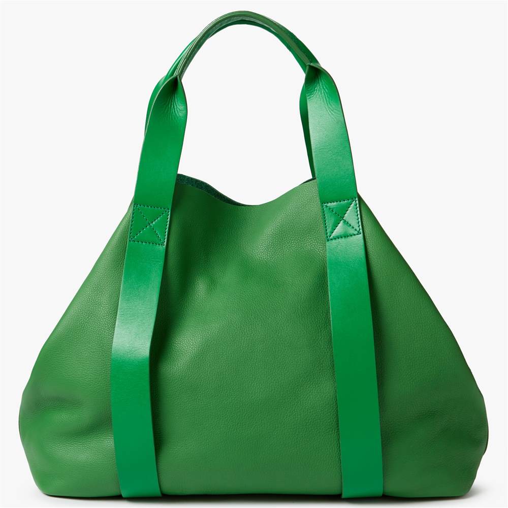 Kin by John Lewis Helen Large Leather Tote Bag Fern Green Kin by John Lewis Handbags