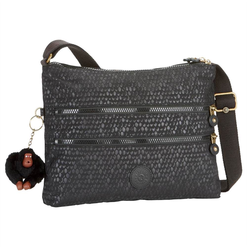 Kipling Alvar Cross Body BagBlack Scale Kipling Handbags