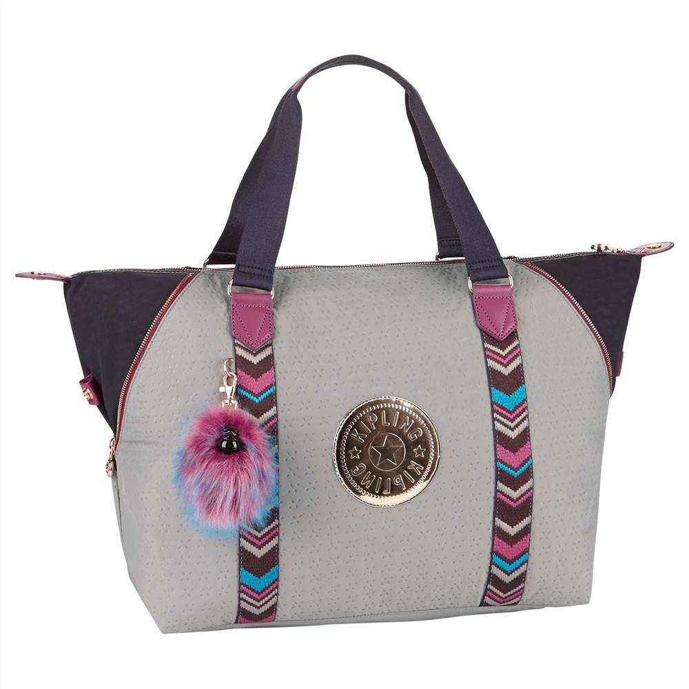 Kipling Art M Travel Tote Bag Grey/Multi Kipling Handbags