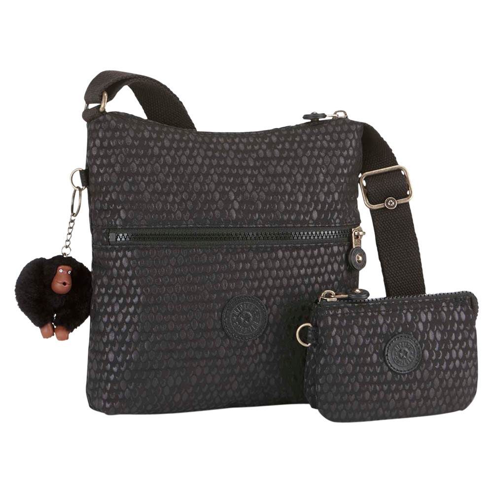 Kipling Zamor Duo Shoulder BagBlack Scale Kipling Handbags