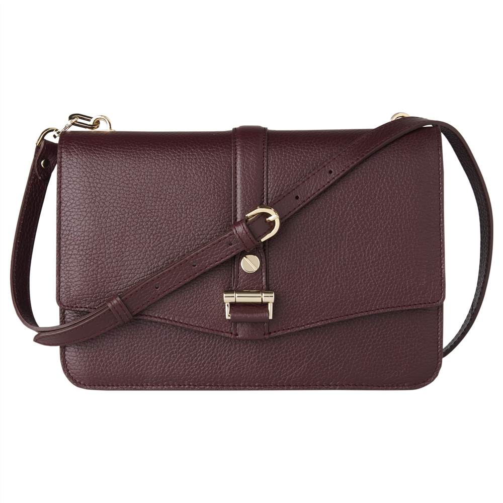 L.K. Bennett Belle Leather Shoulder BagOxblood L.K.Bennett Handbags