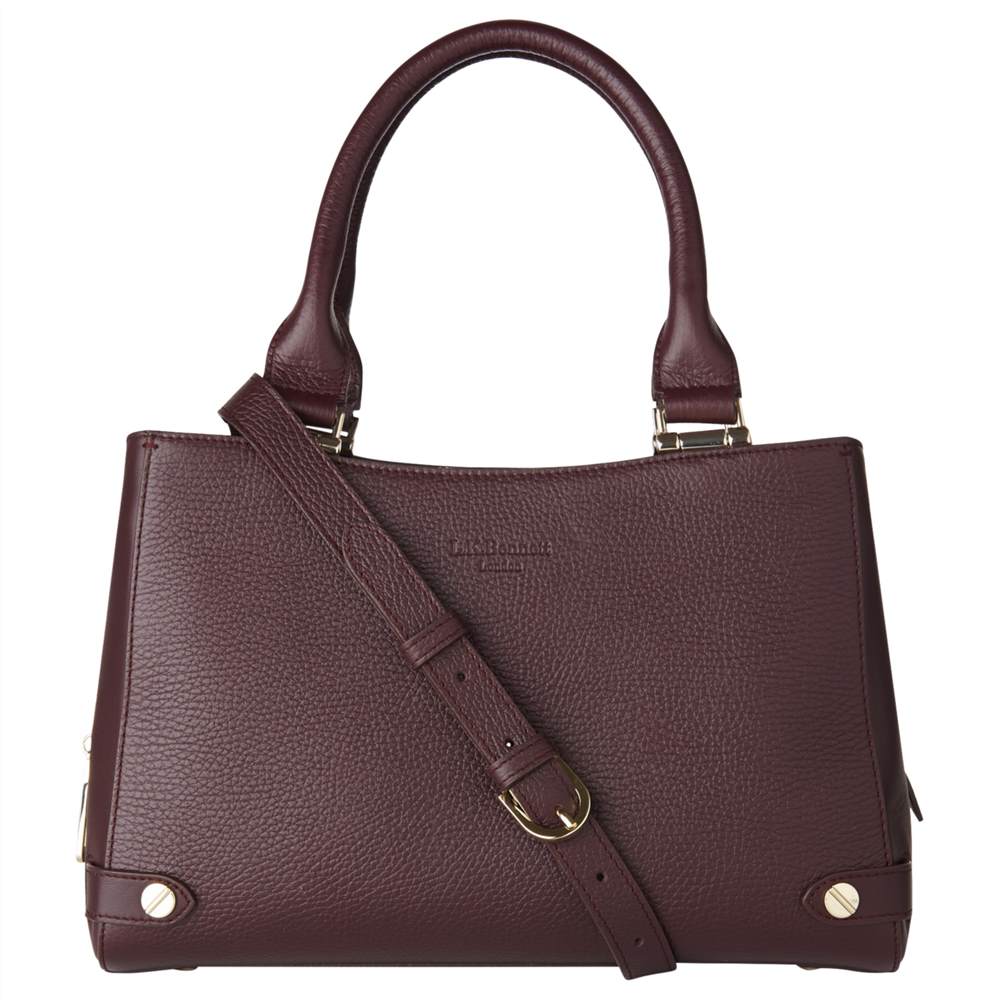 L.K. Bennett Izzy Leather Tote Bag Oxblood L.K.Bennett Handbags