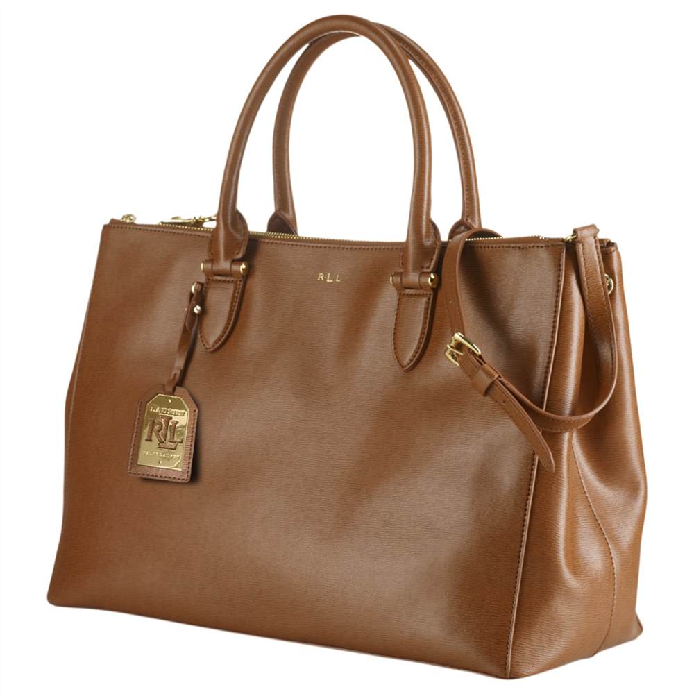 Lauren RL-London Newbury Satchel Lauren Tan RL-London Handbags