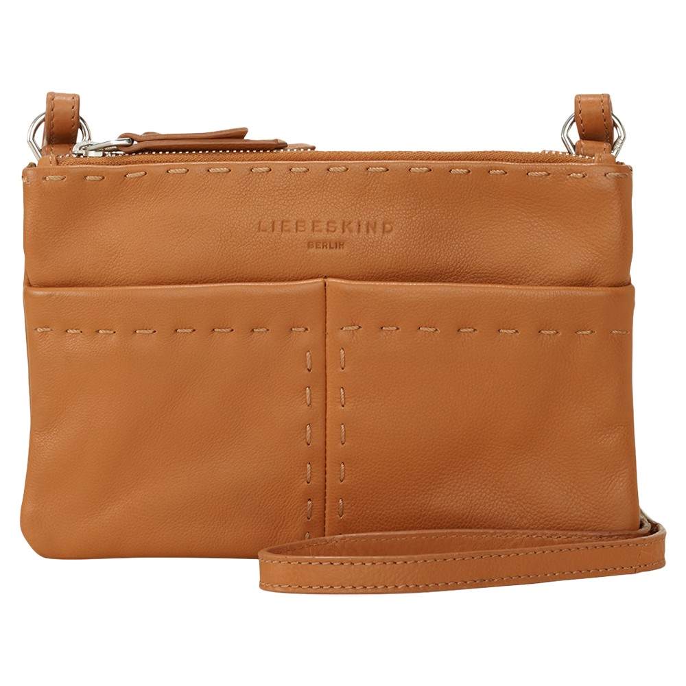 Liebeskind Heavy Stitch Leather Cross Body Bag Cognac Liebeskind Handbags