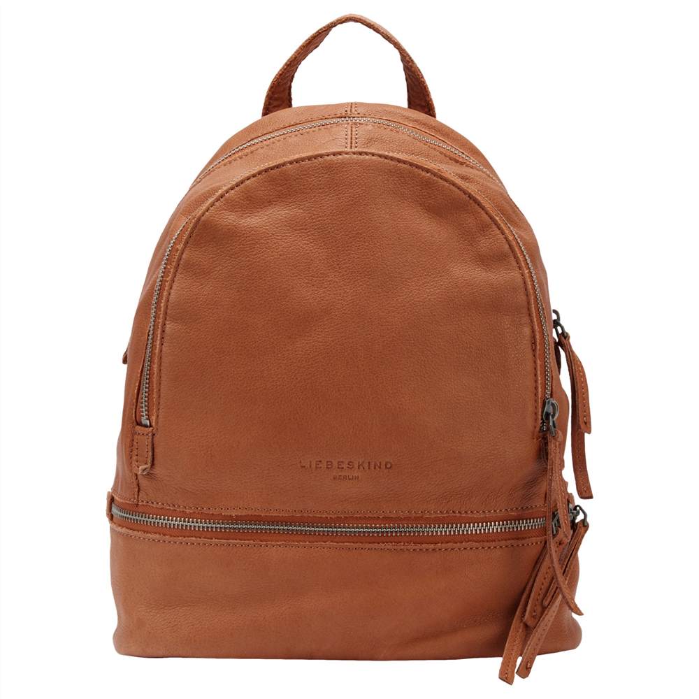 Liebeskind Lotta Leather Backpack Cognac Liebeskind Handbags