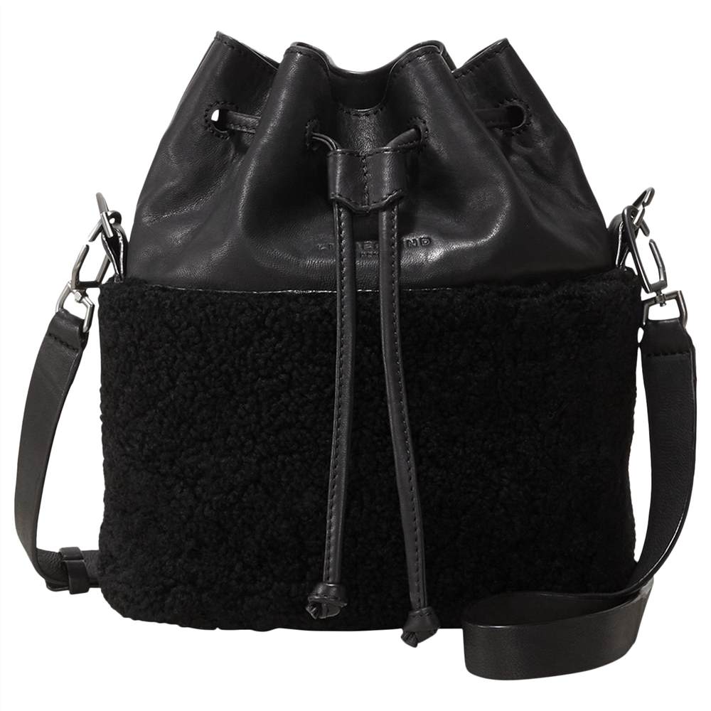 Liebeskind Louisville Mississippi Leather Bucket Bag Oil Black Liebeskind Handbags