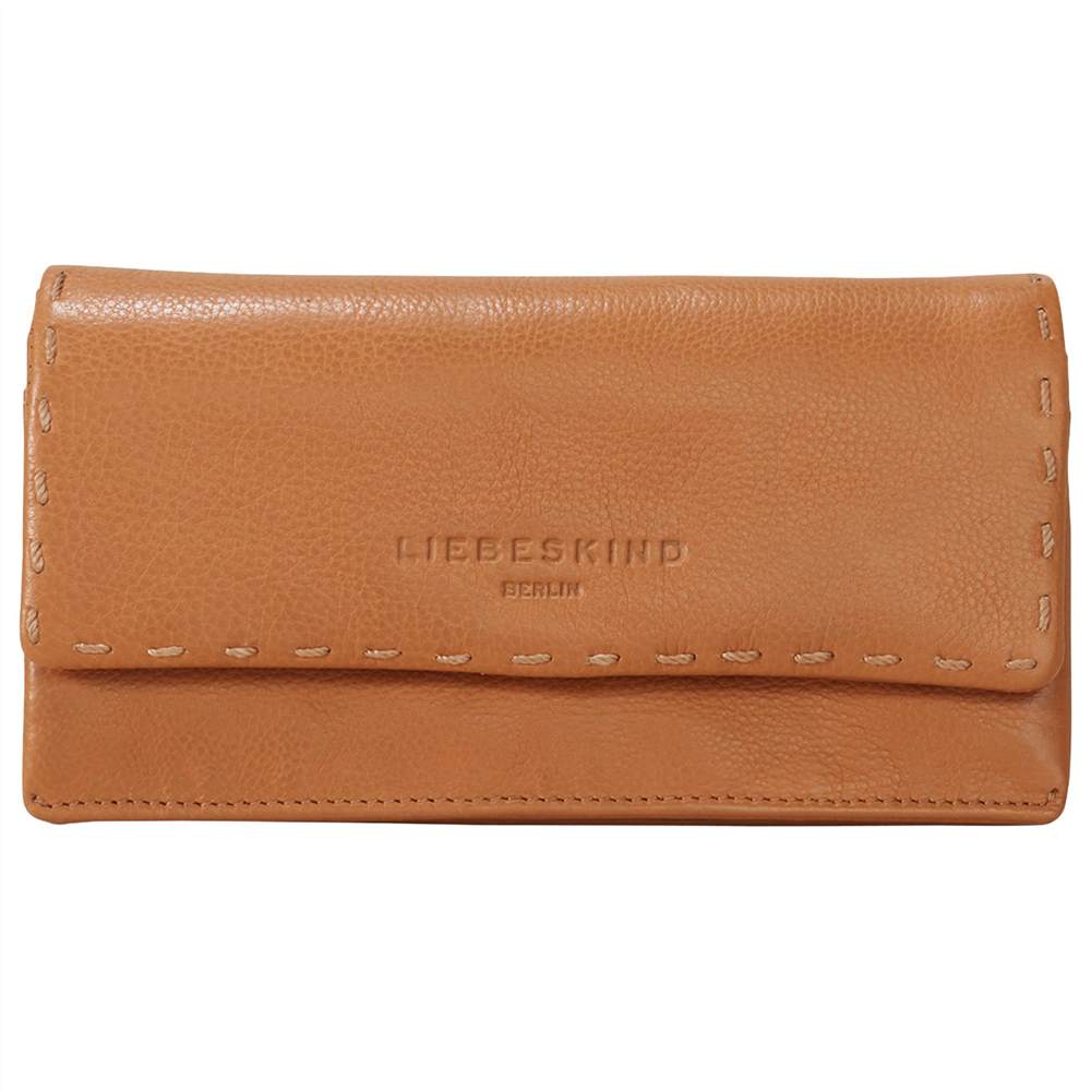 Liebeskind Slam H7 Heavy Stitch Medium Leather Wallet Cognac Liebeskind Purses