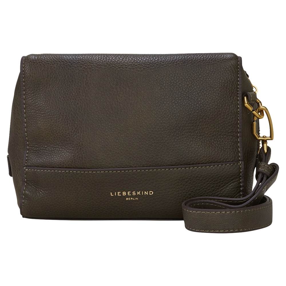 Liebeskind Syracuse Milano Leather Shoulder Bag Olive Green Liebeskind Handbags