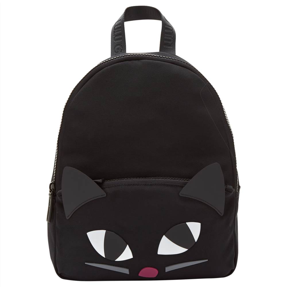 Lulu Guinness Kooky Cat Medium Backpack Black Lulu Guinness Handbags