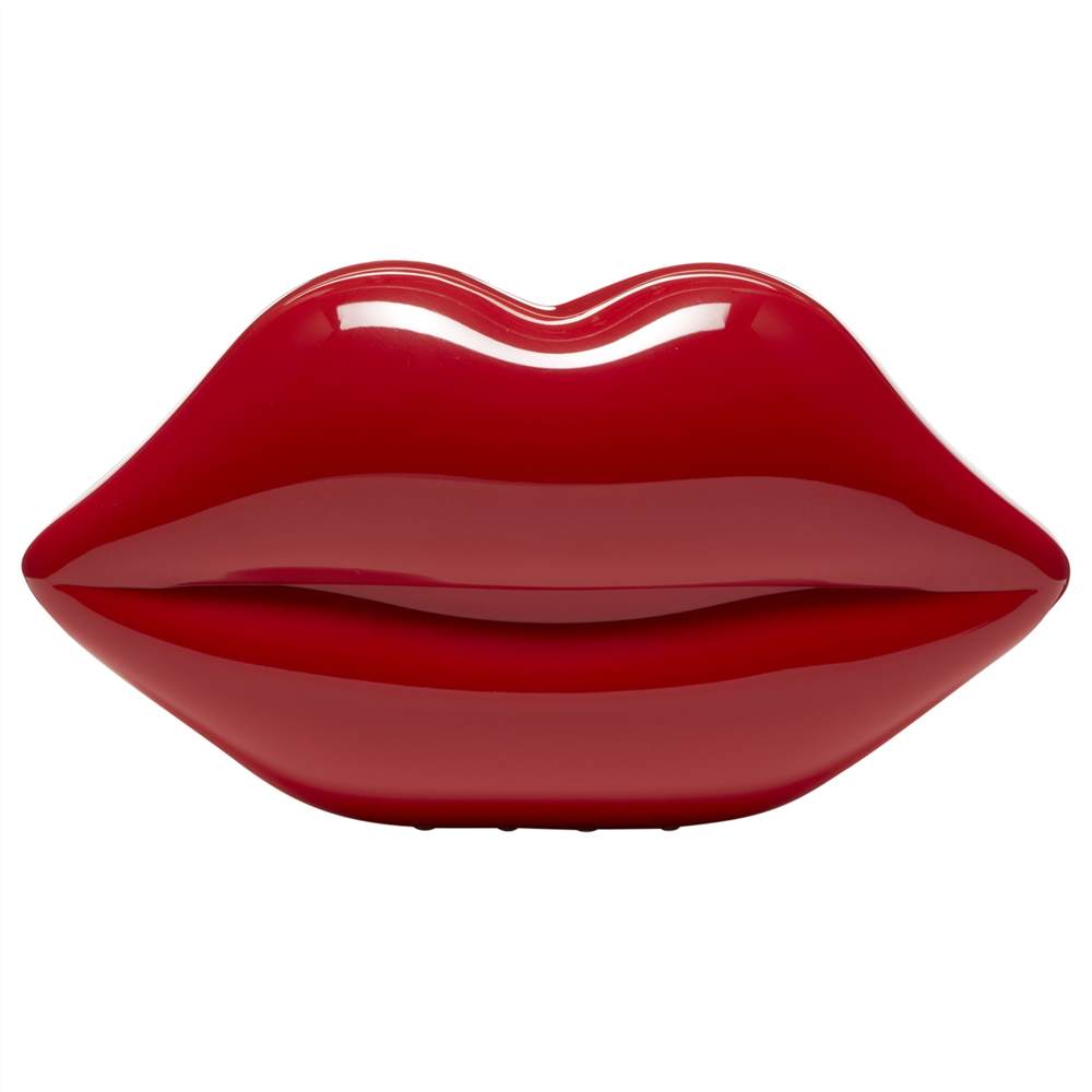 Lulu Guinness Perspex Lips Clutch BagRed Lulu Guinness Handbags