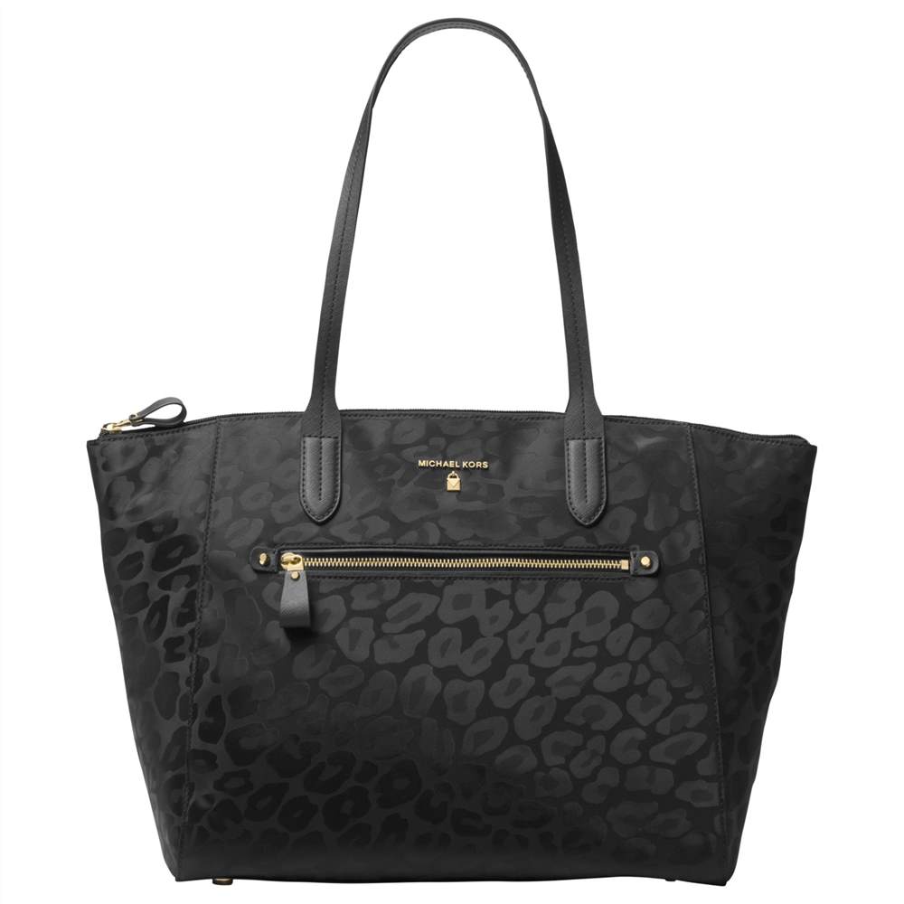 MMK-London Kesley Large Top Zip Tote BagPatterned Black MMK-London Handbags