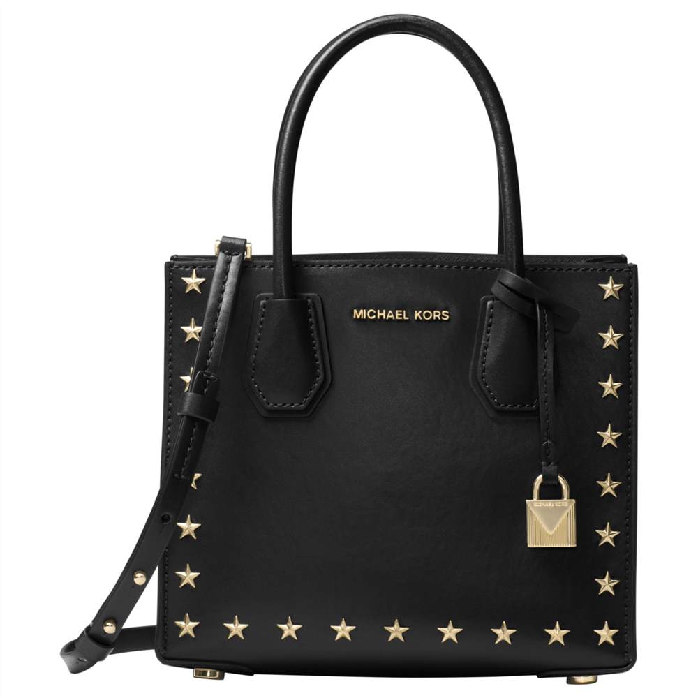 MMK-London Mercer Leather Star Studded Tote Bag Black MMK-London Handbags