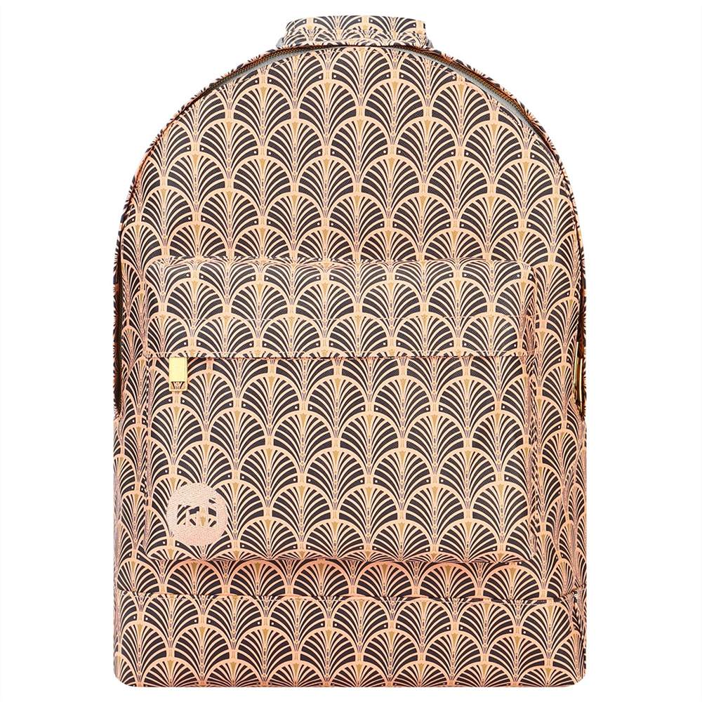 Mi-Pac Art Deco Backpack Peach Mi-Pac Handbags