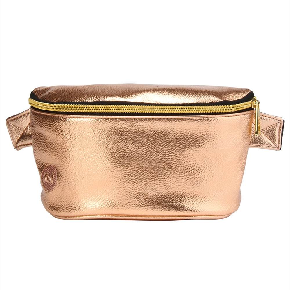 Mi-Pac Gold Metallic Bumbag Rose Gold Mi-Pac Handbags