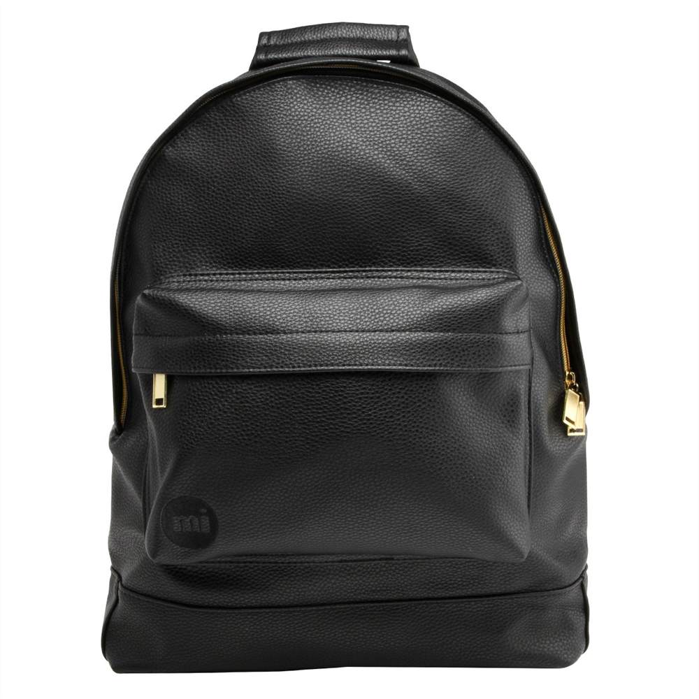 Mi-Pac Gold Tumbled Backpack Black Mi-Pac Handbags