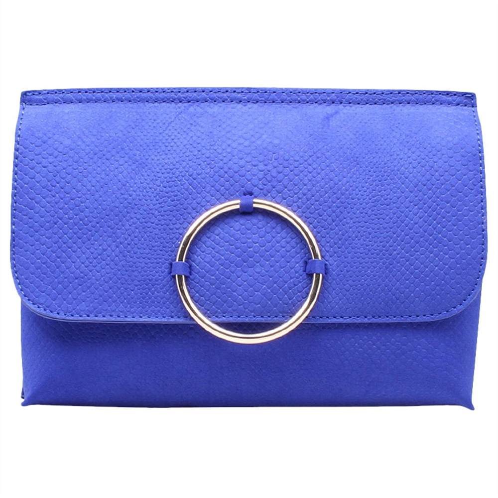 Miss KG Hoop Clutch Bag Blue Miss KG Handbags