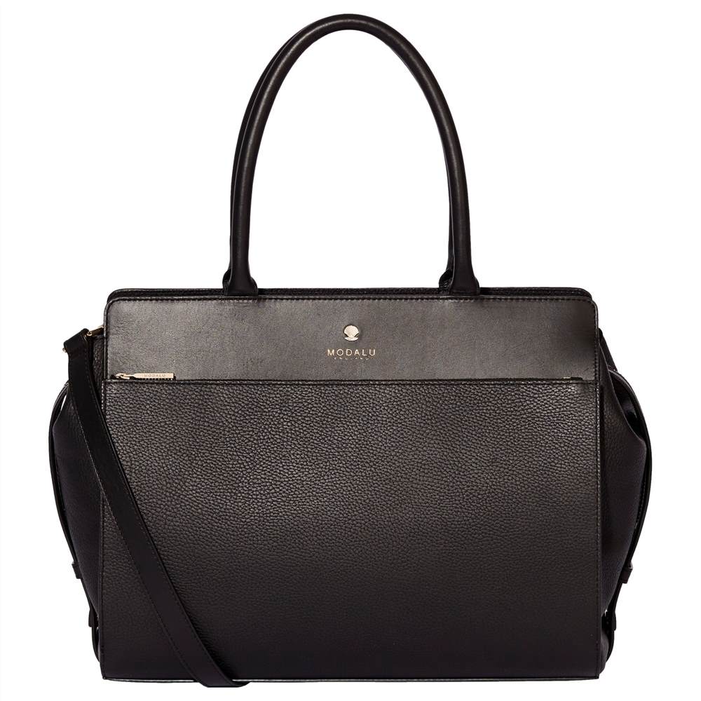 Modalu Berkeley Leather Grab Bag Black Modalu Handbags