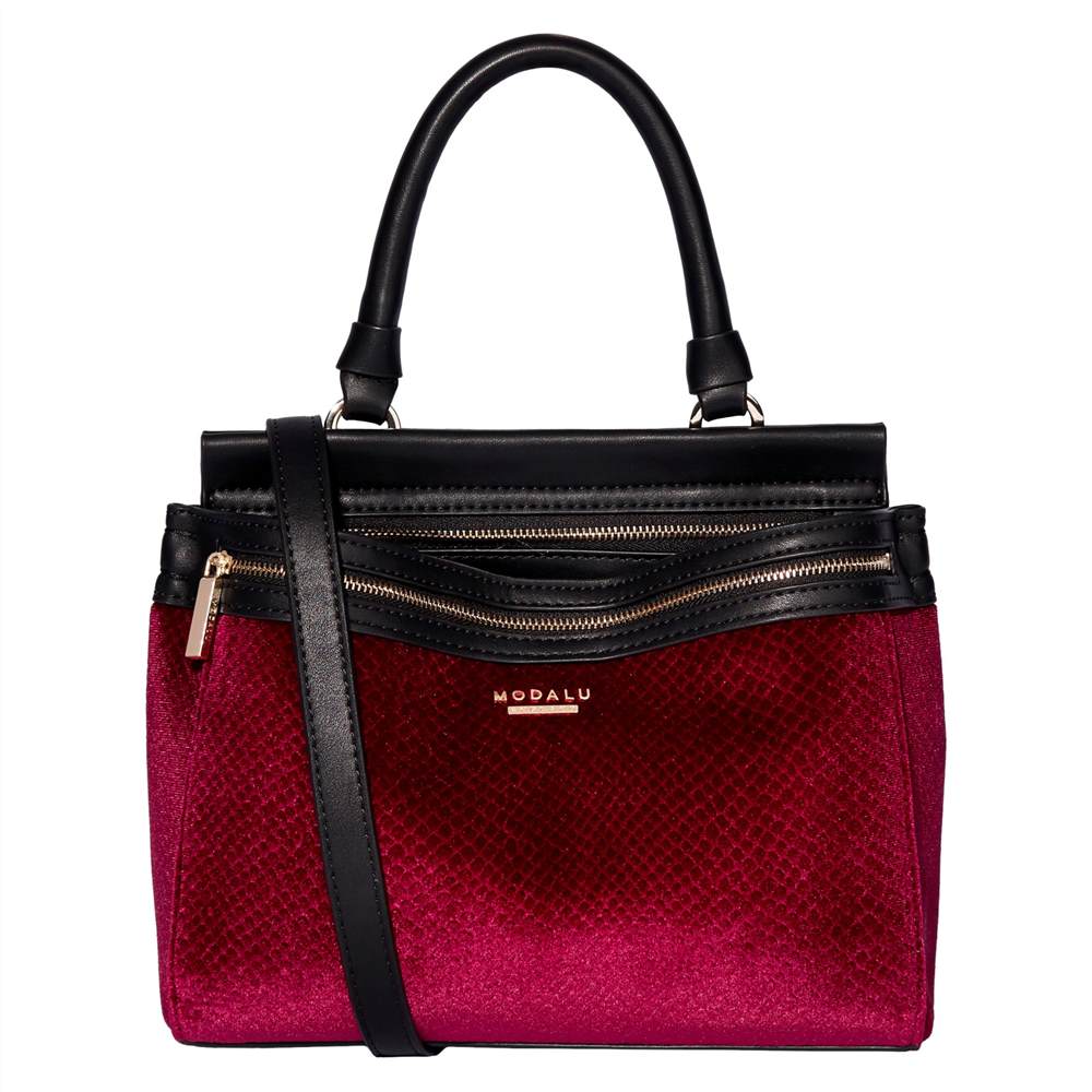 Modalu Billie Mini Grab BagRed Velvet Modalu Handbags