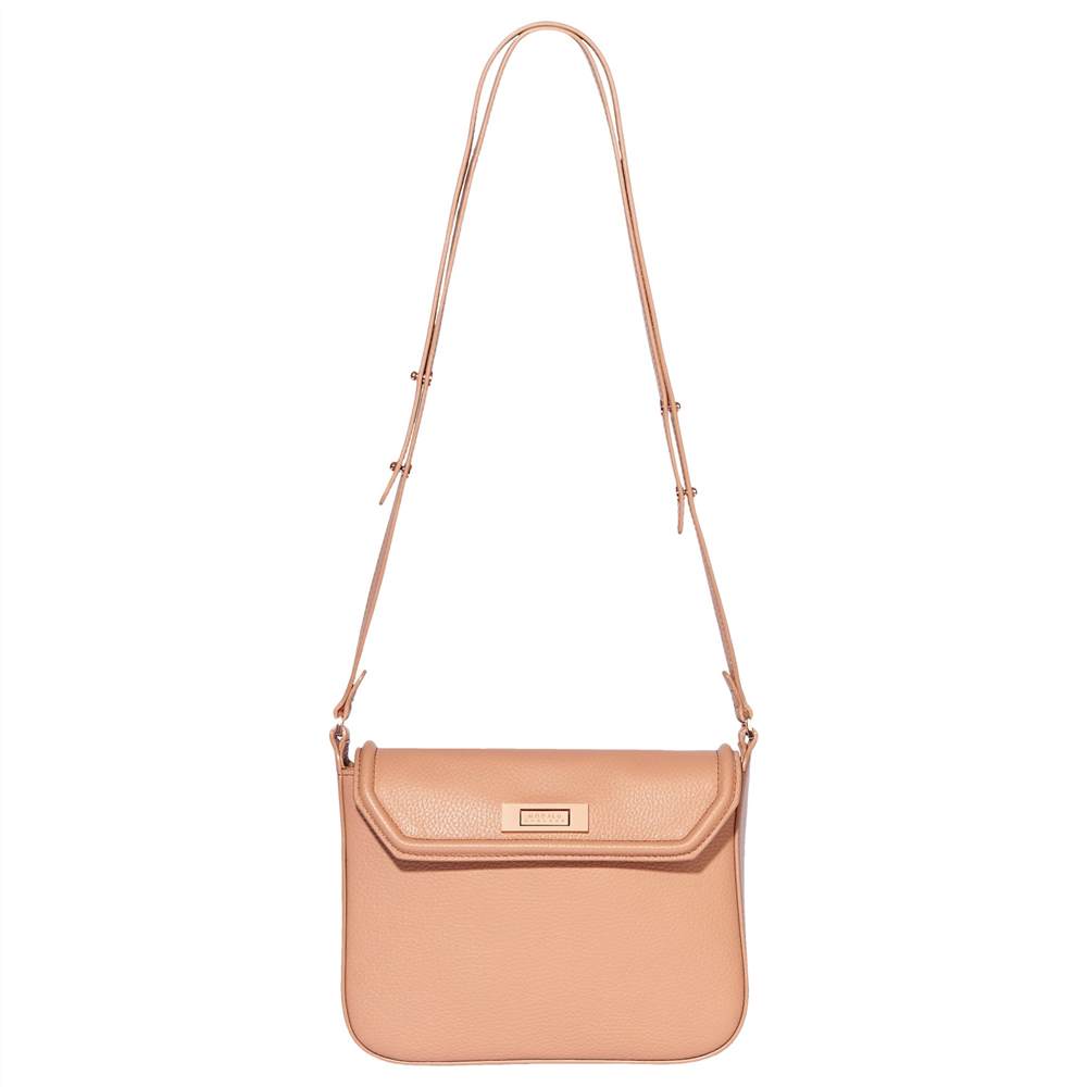 Modalu Lily Leather Cross Body Bag Dusky Pink Modalu Handbags