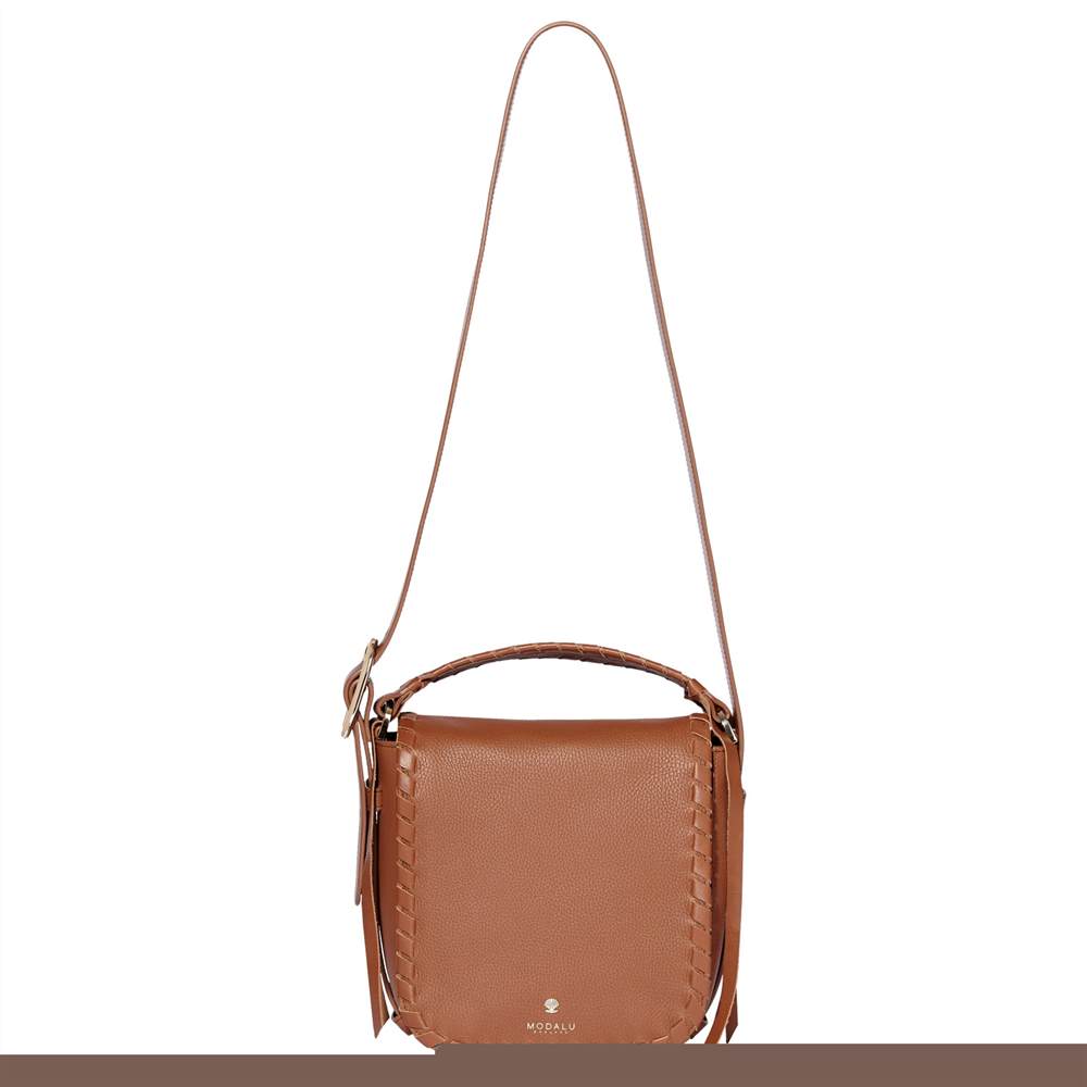 Modalu Somerset Leather Shoulder BagTan Modalu Handbags