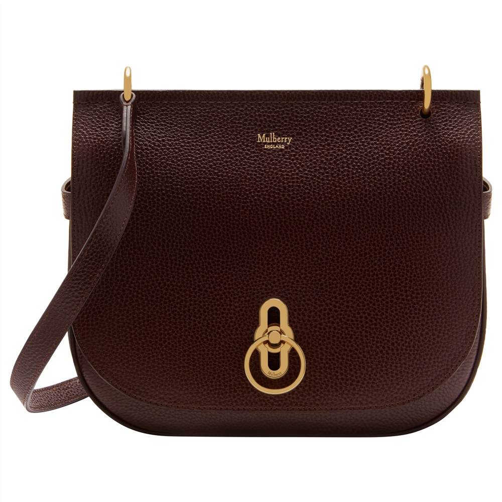 M-London Amberley Classic Grain Leather SatchelOxblood M-London Handbags