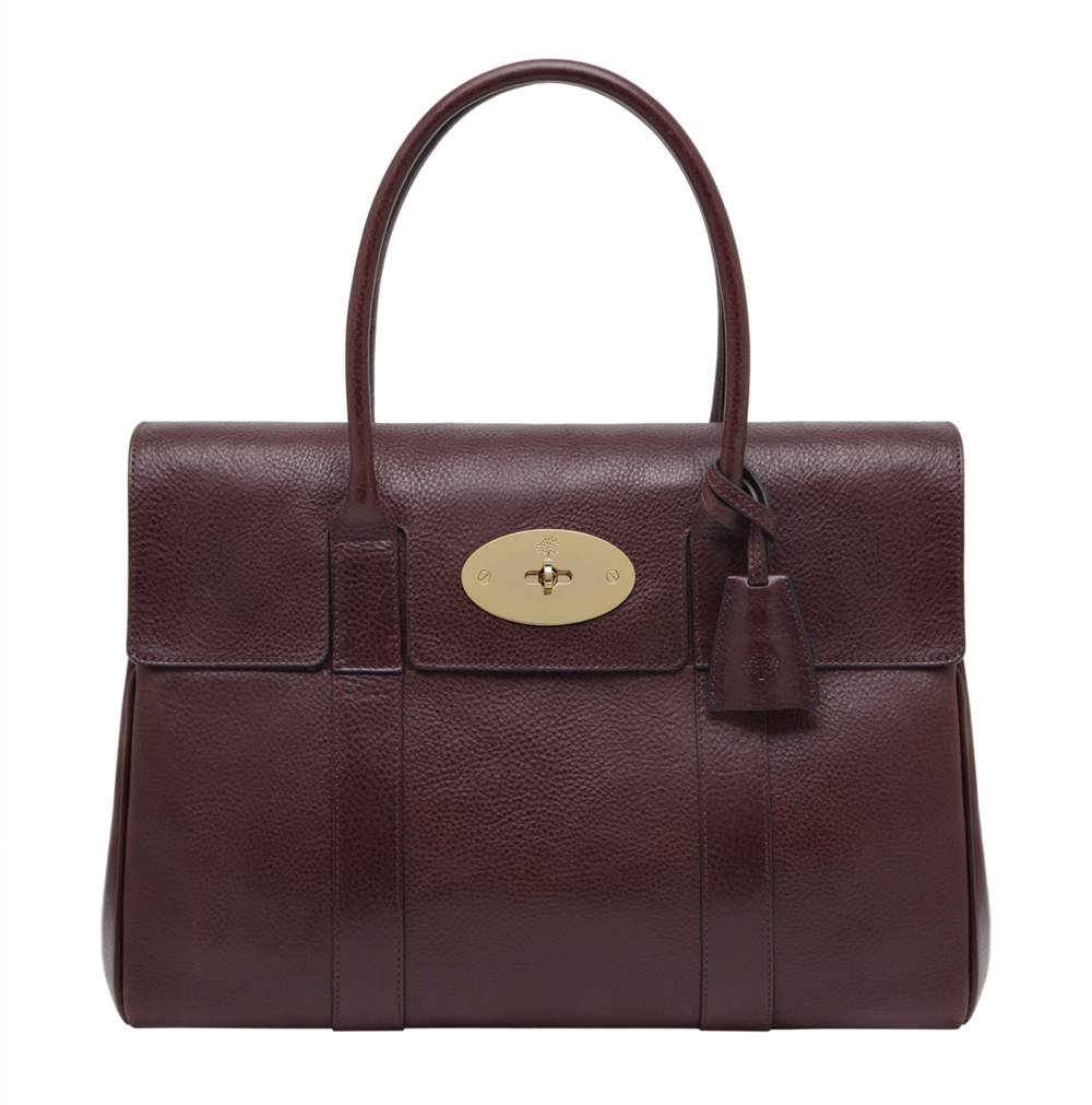 M-London Bayswater Coloured Veg Tanned Leather Grab Bag Oxblood M-London Handbags