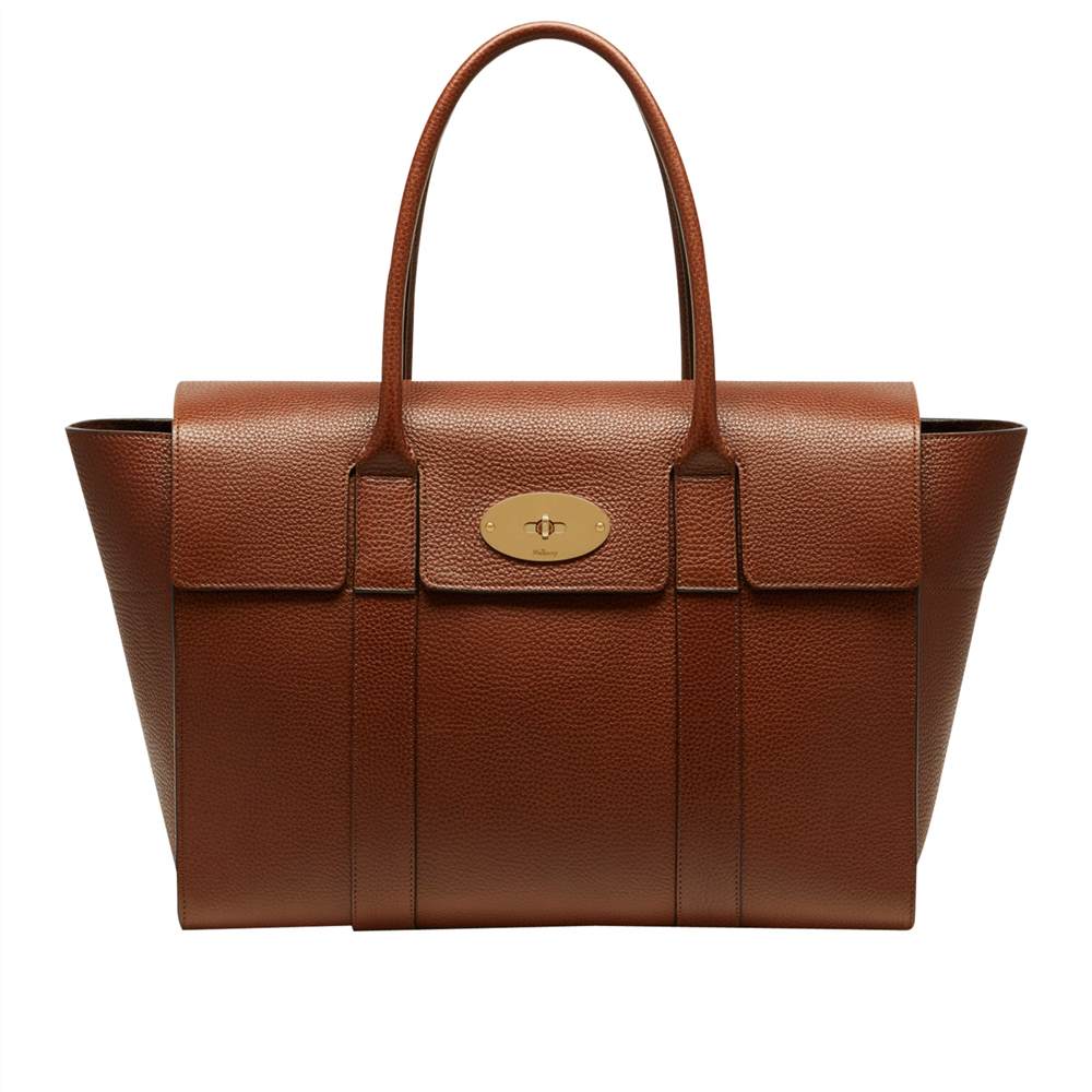 M-London Bayswater New Classic Natural Grain Leather BagOak M-London Handbags