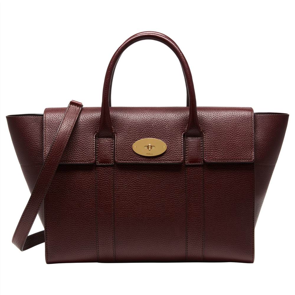 M-London Bayswater Strap Small Classic Grain BagOxblood M-London Handbags