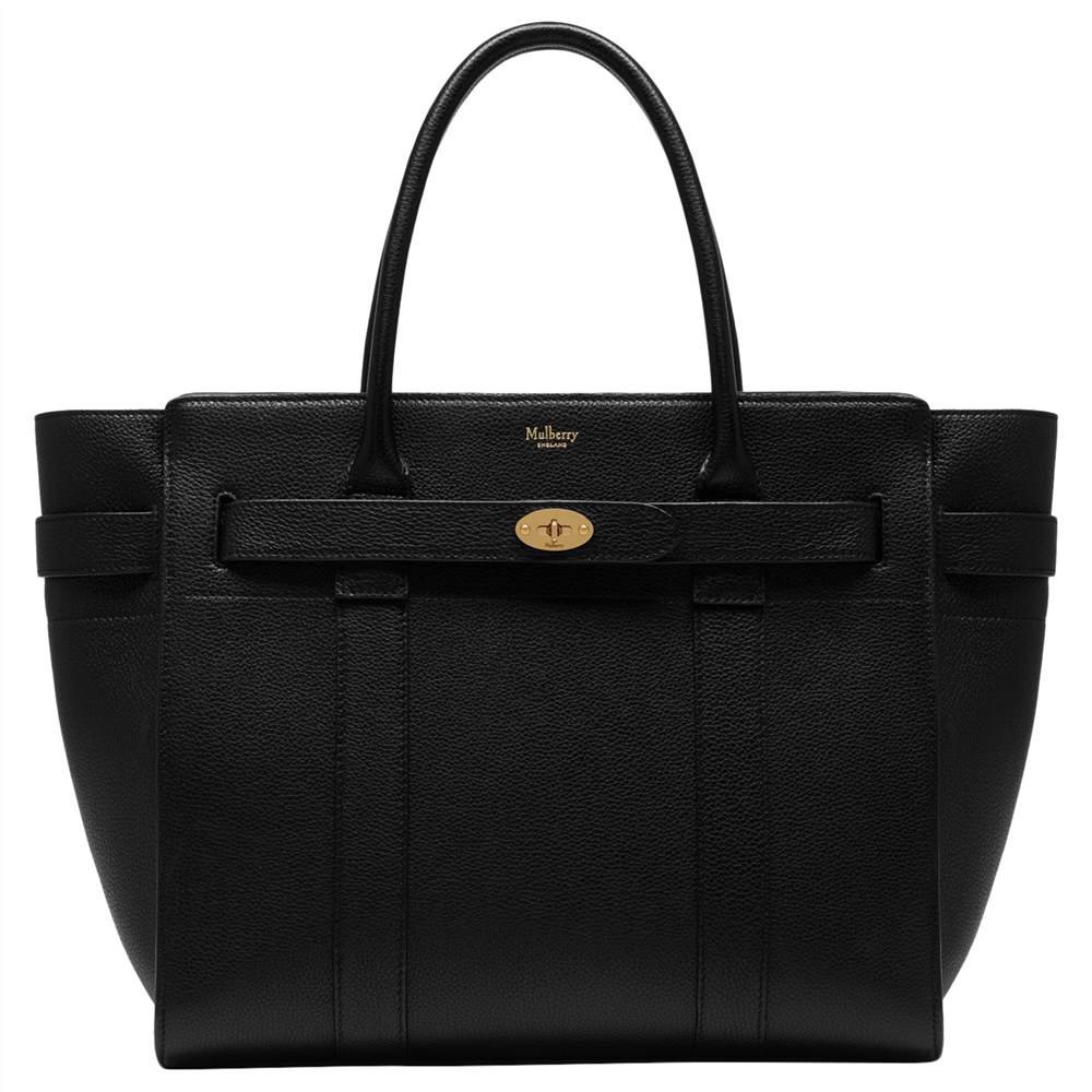 M-London Bayswater Zipped Leather BagBlack M-London Handbags