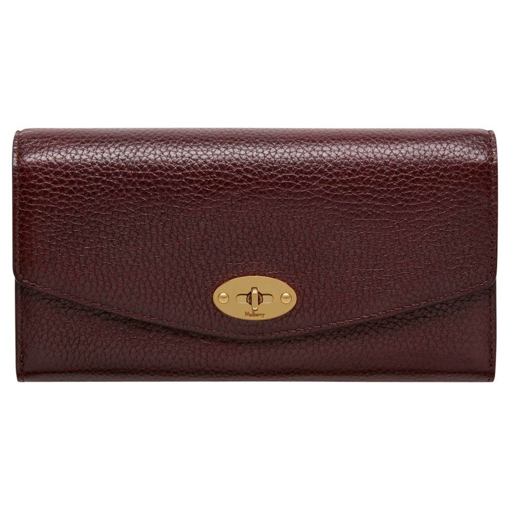 M-London Darley Grain Veg Tanned Leather Medium Wallet Oxblood M-London Purses