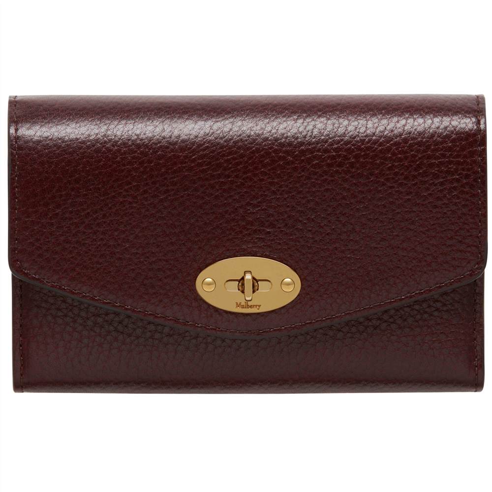 M-London Darley Grain Veg Tanned Leather WalletOxblood M-London Purses