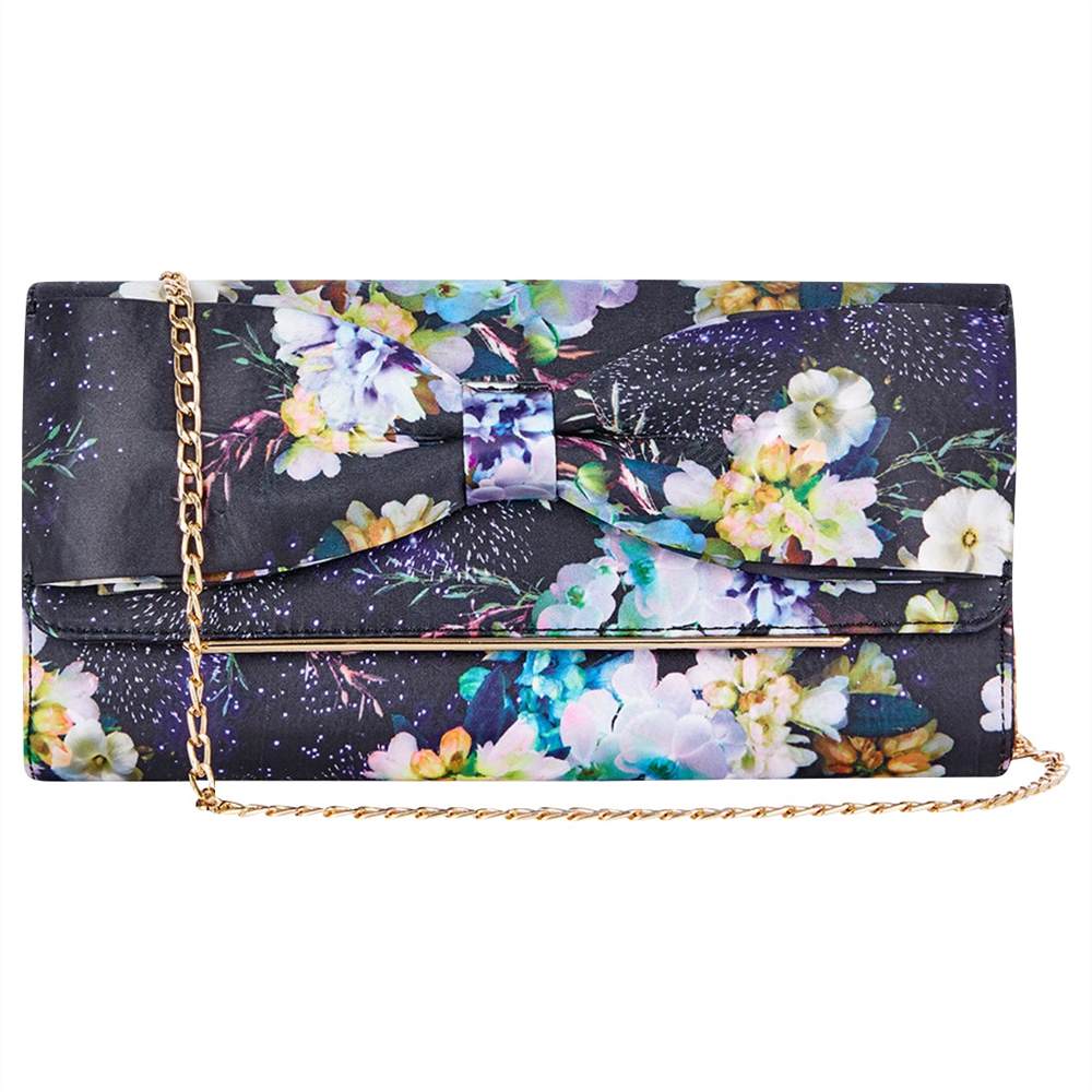 Oasis Fairy Tale Bow Clutch Bag Multi Oasis Handbags