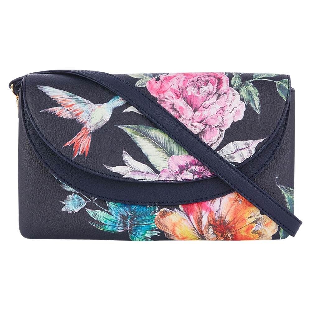 Oasis Illustrator Floral Print Clutch Bag Multi Oasis Handbags