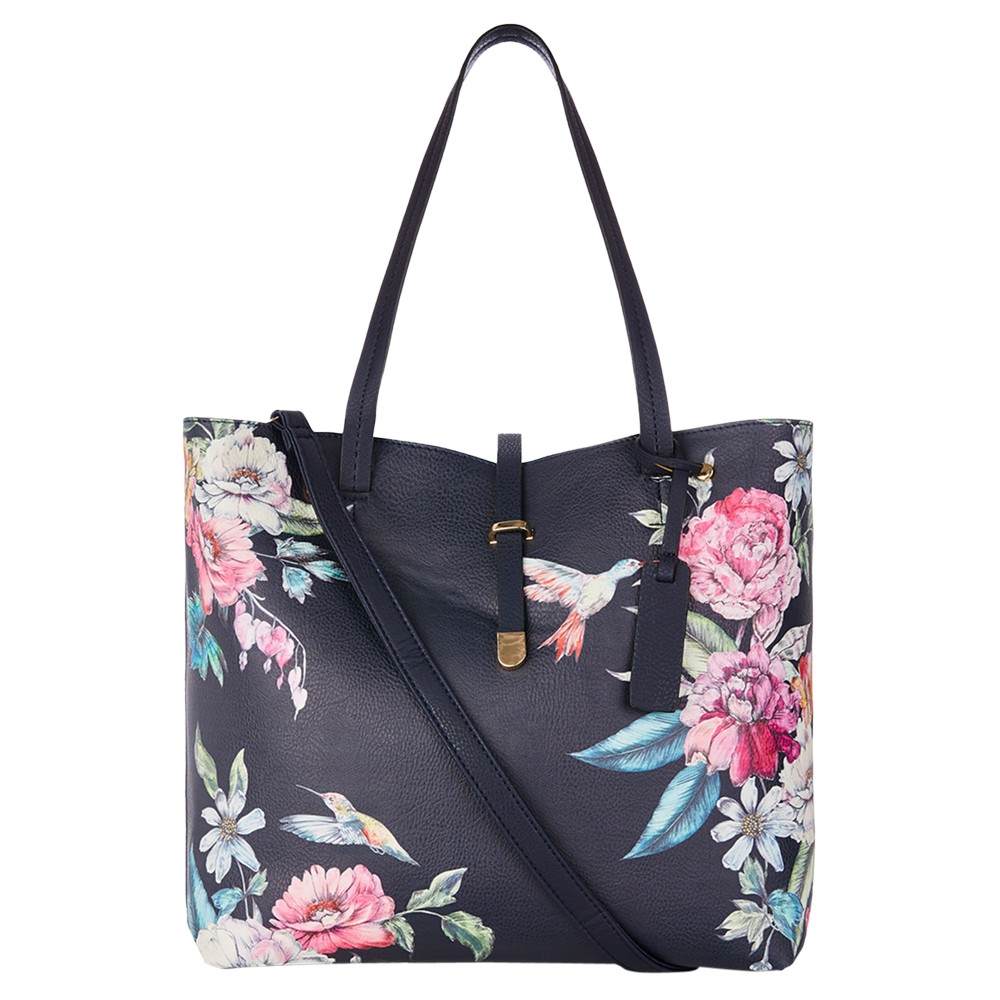 Oasis Illustrator Floral Print Shopper Bag Multi Oasis Handbags