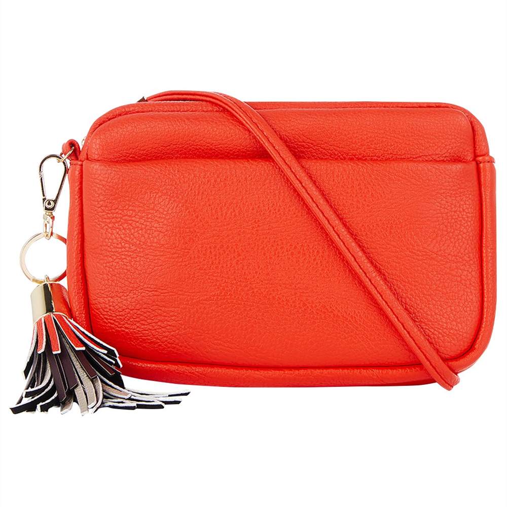 Oasis Pixi Cross Body Camera BagMid Red Oasis Handbags