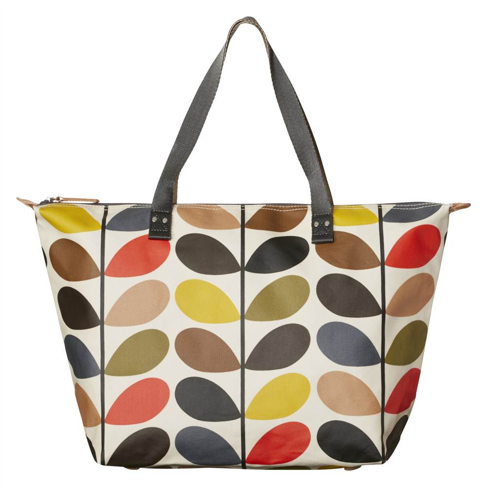 Orla Kiely Classic Multi Stem Zip Shoulder Bag Multi Orla Kiely Handbags