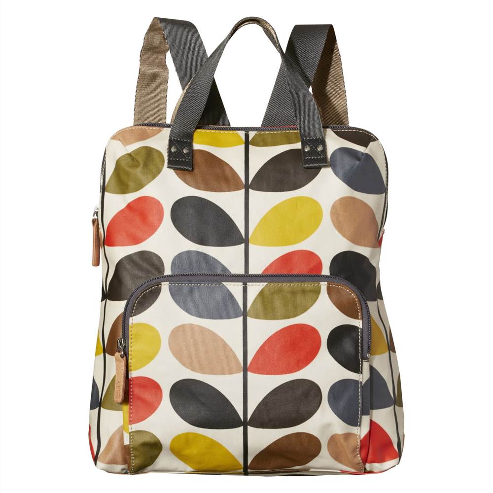 Orla Kiely Etc Classic Multi Stem Print Backpack Multi Orla Kiely Handbags