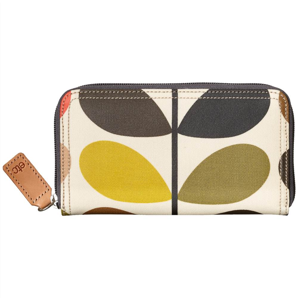 Orla Kiely Etc Classic Multi Stem Zip Purse Multi Orla Kiely Purses