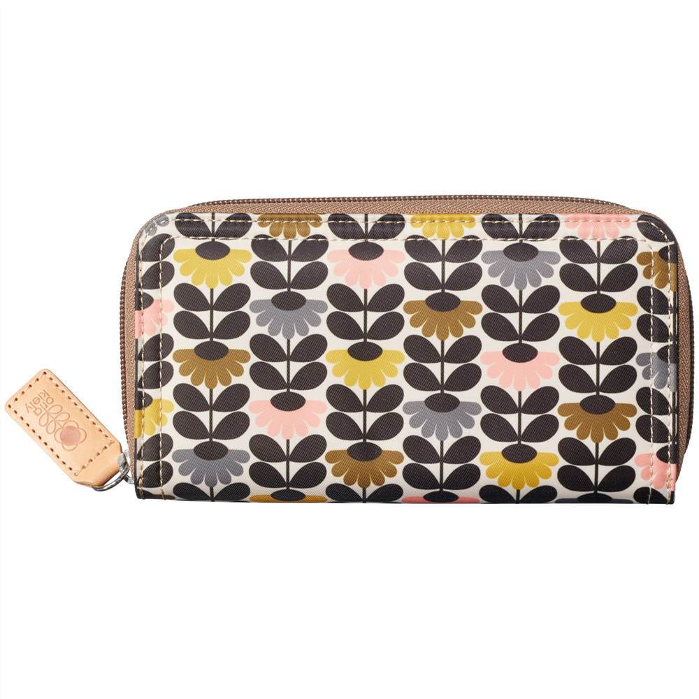 Orla Kiely Mini Wild Daisy Zip Around Purse Multi Orla Kiely Purses