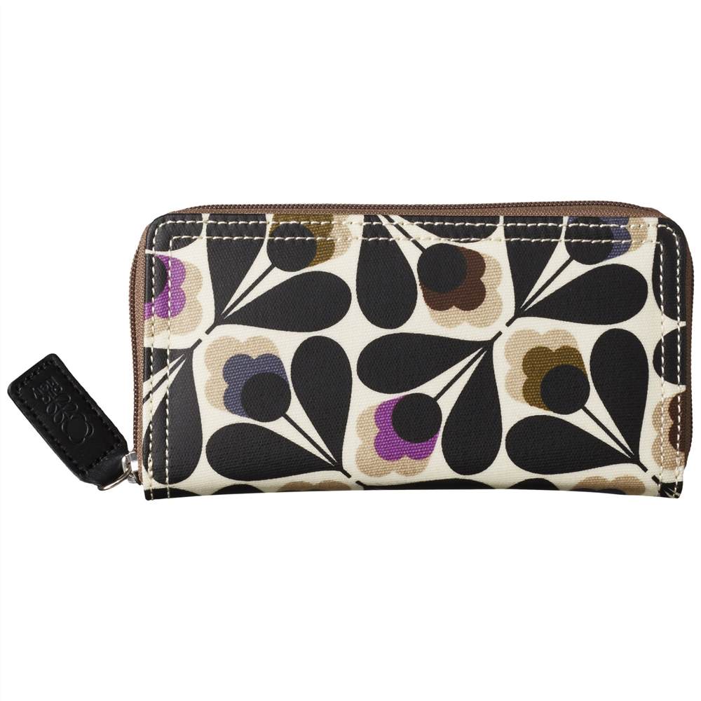 Orla Kiely Sycamore Seed Zip Around Purse Multi Orla Kiely Purses