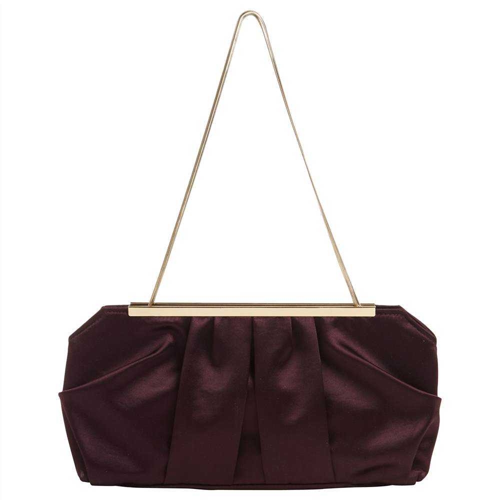 Phase Eight Fifi Satin Clutch Bag Fig Phase Eight Handbags