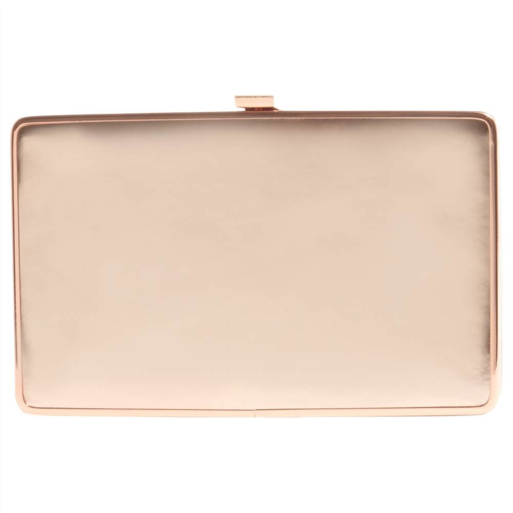 Phase Eight Mollie Clutch Bag Rose Gold Phase Eight Handbags