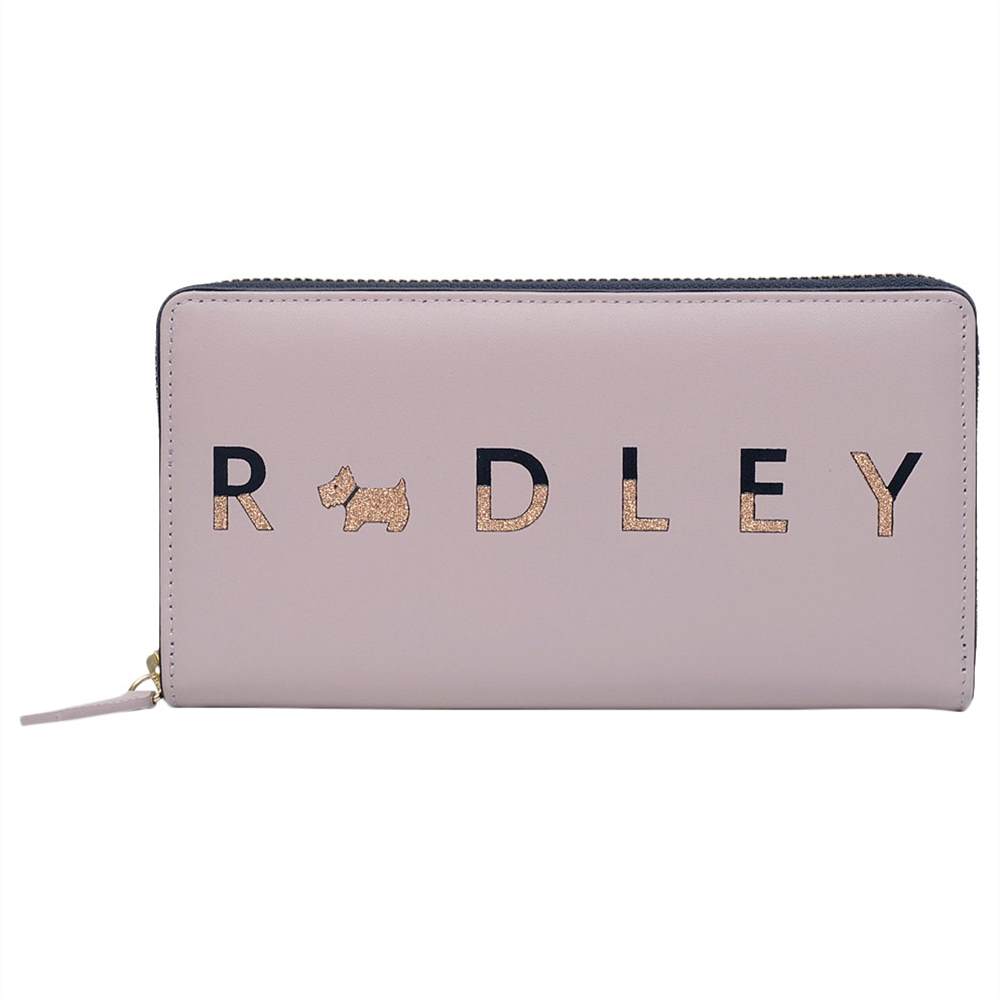 Radbags-London All That Glitters Leather Large Matinee Purse Pale Pink Radbags-London Purses