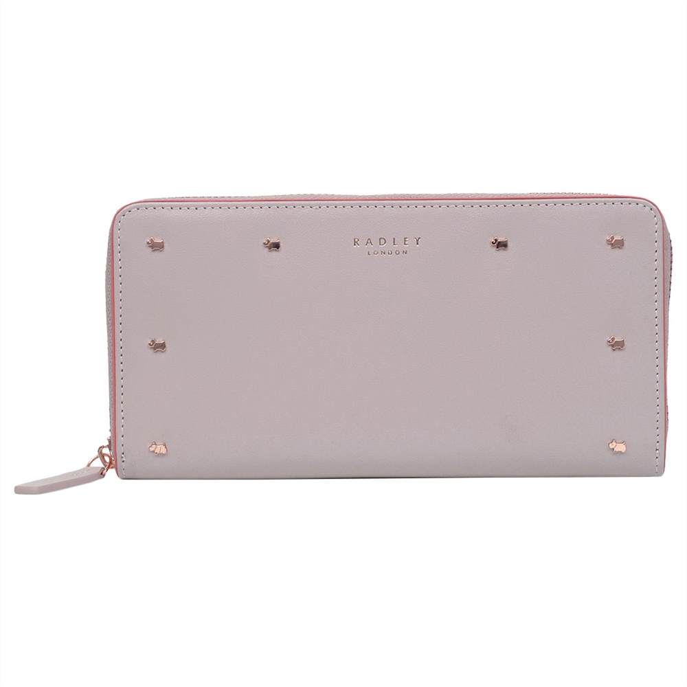 Radbags-London Arlington Street Large Studded Zip Around PurseBlush Radbags-London Purses